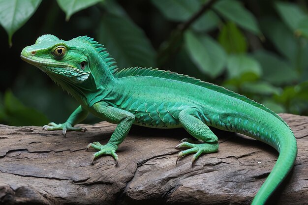 Photo le basilic vert sauvage du costa rica