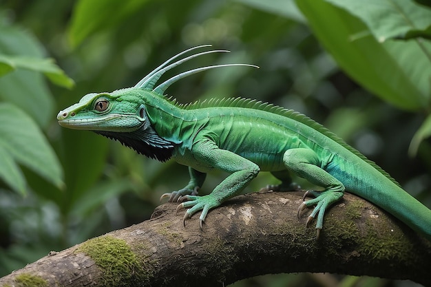 Photo le basilic vert sauvage du costa rica