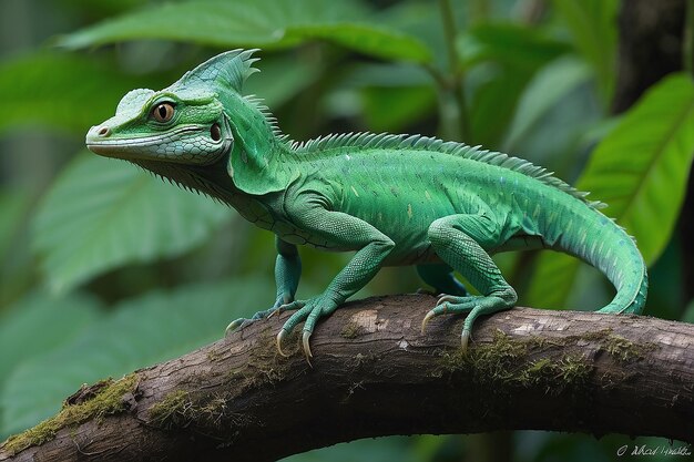 Photo le basilic vert sauvage du costa rica