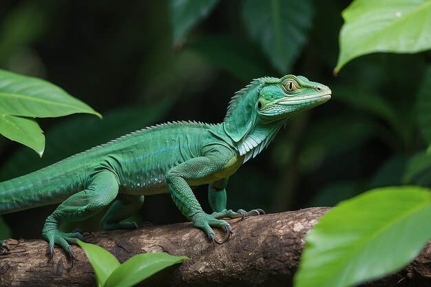 Photo le basilic vert sauvage du costa rica