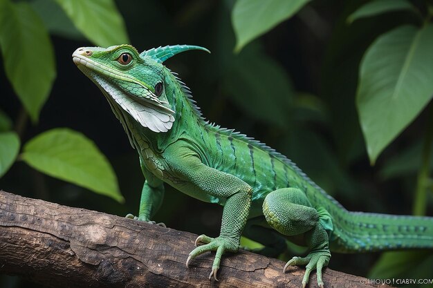 Photo le basilic vert sauvage du costa rica