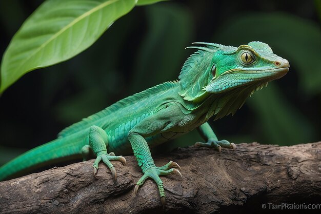 Photo le basilic vert sauvage du costa rica