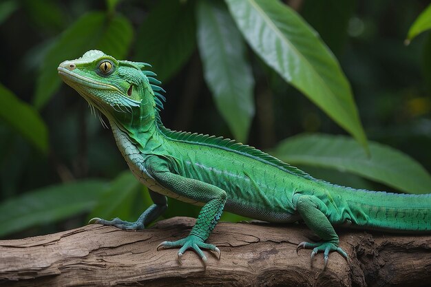 Photo le basilic vert sauvage du costa rica