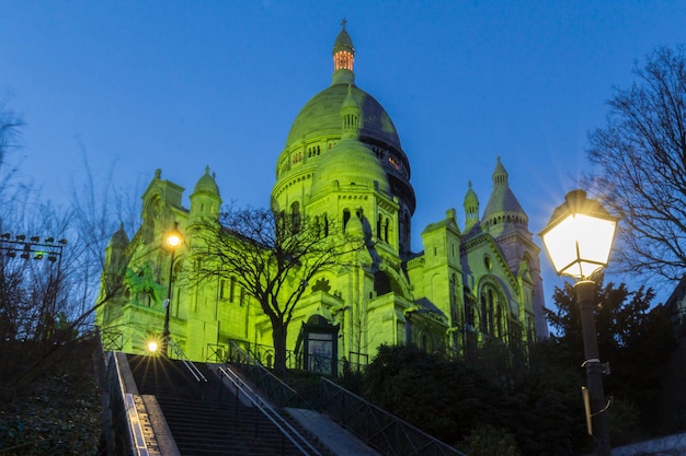 La Basilique du Sacré Coeur à Montmartre à Paris France