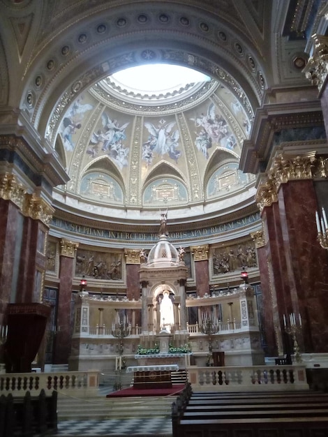 Photo la basilique de saint-étienne à budapest
