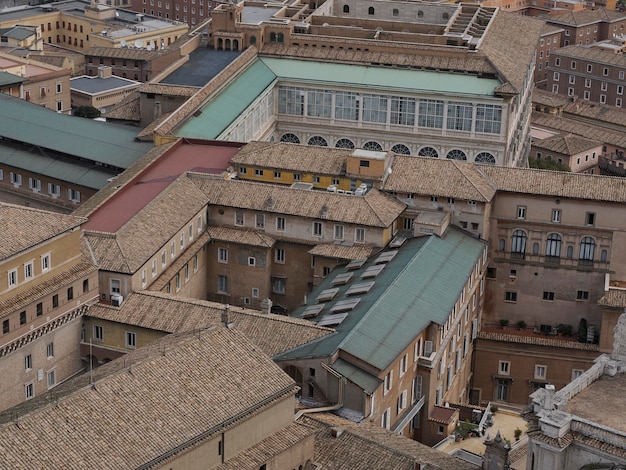 Basilique saint pierre rome vue depuis le toit