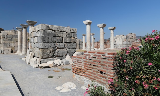 Basilique de St John dans la ville de Selcuk Izmir Turquie