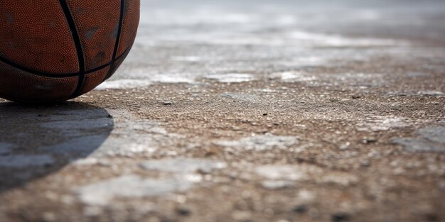 Basket-ball Prêt pour le match Compétitif Cour lumineuse Action vivante