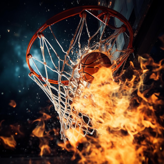 Basket et sports papier peint HD 8K Image photographique en stock