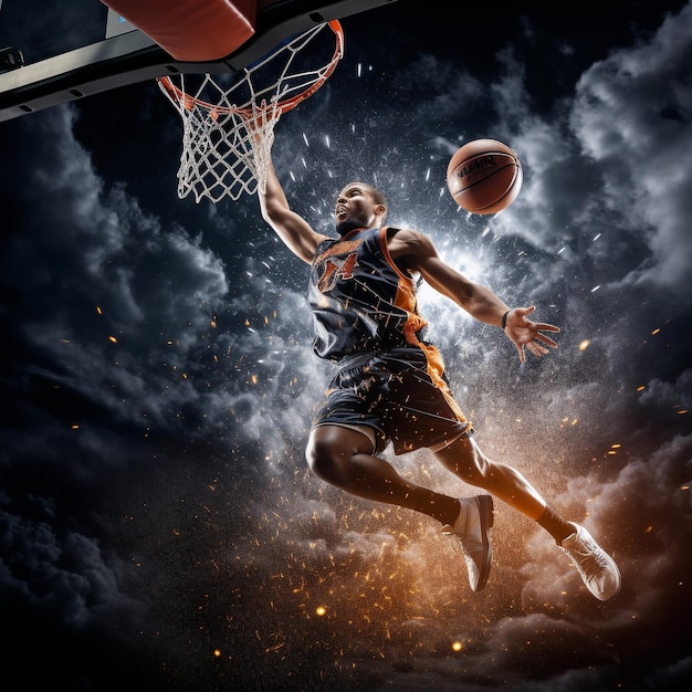 Basket et sports papier peint HD 8K Image photographique en stock