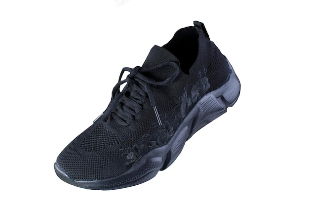 Baskets Chaussures de sport vue latérale sur fond blanc