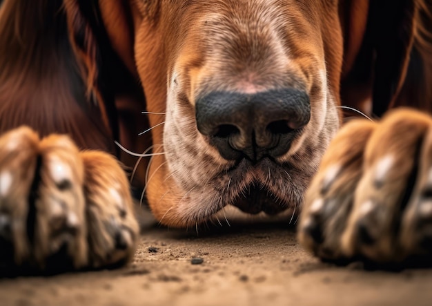 Le Basset Hound est une race de chien aux pattes courtes