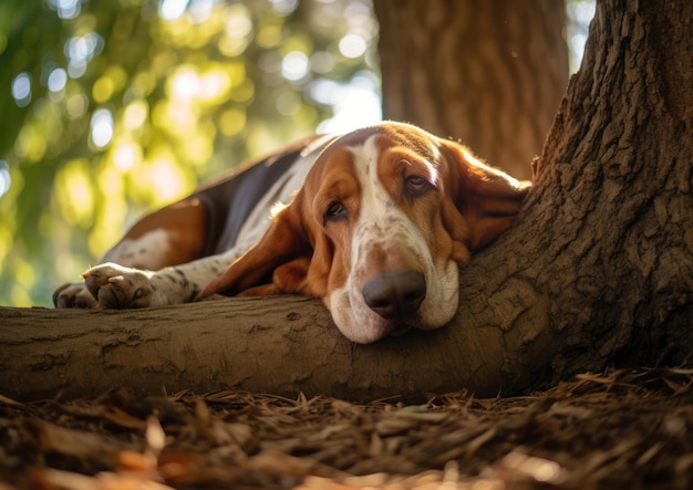 Le Basset Hound est une race de chien aux pattes courtes