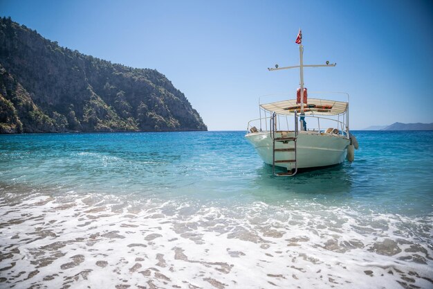 Bateau au bord de la mer