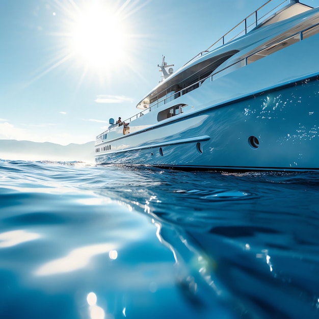 Photo un bateau dans l'eau