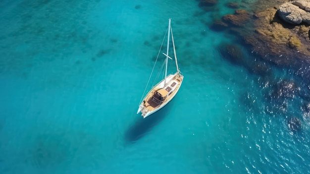 un bateau dans un lac