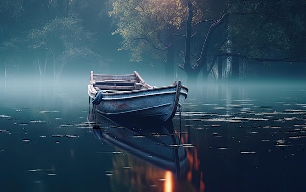 Bateau dans un lac