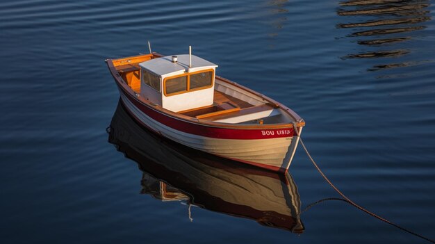 Un bateau sur un lac