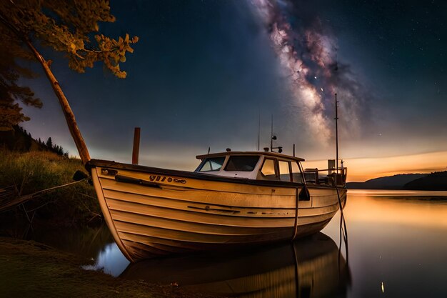 Un bateau avec le mot " étoile de mer " sur le côté.