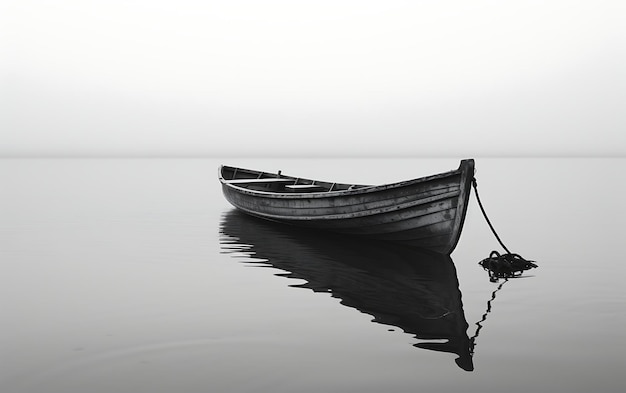 bateau noir et blanc sur l'eau