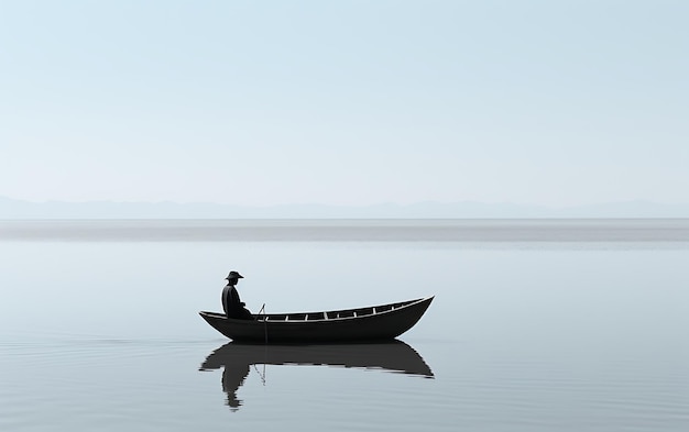 bateau noir et blanc sur l'eau