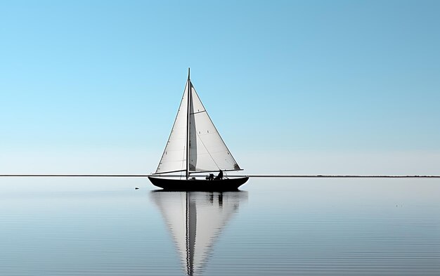 bateau noir et blanc sur l'eau