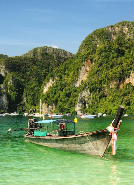 Photo bateau à queue longue thaïlandais