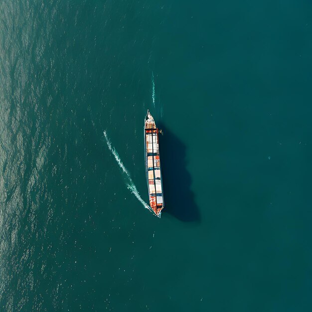 un bateau qui navigue dans l'eau