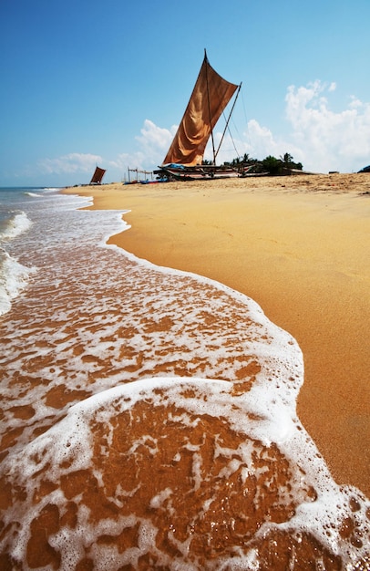 Bateau sur le Sri Lanka