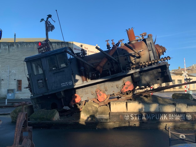 Photo bateau steampunk sur l'eau à st. ives