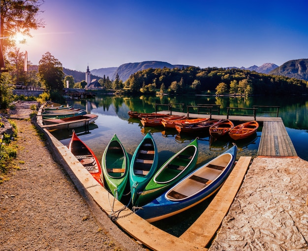 Photo bateaux à l'embarcadère