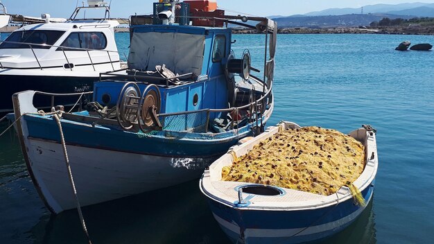 Bateaux garés en Crète