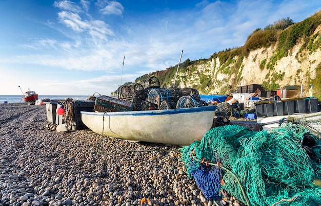 bateaux sur la plage