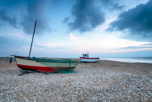 bateaux sur la plage