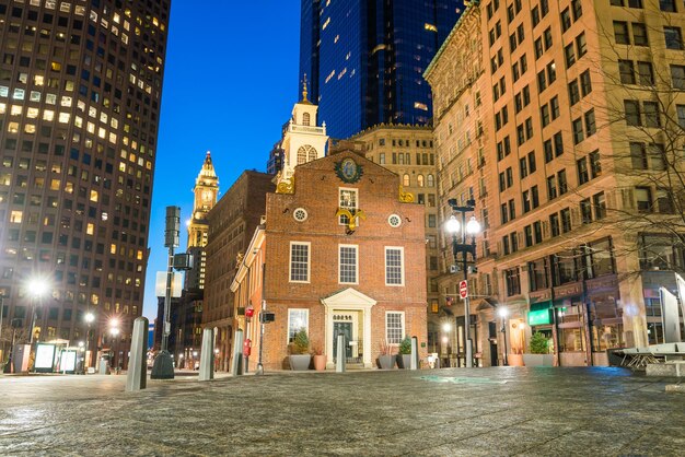 Bâtiment de Boston Old State House dans le Massachusetts