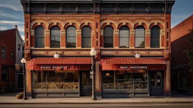 Photo bâtiment de la boulangerie de pâtisseries