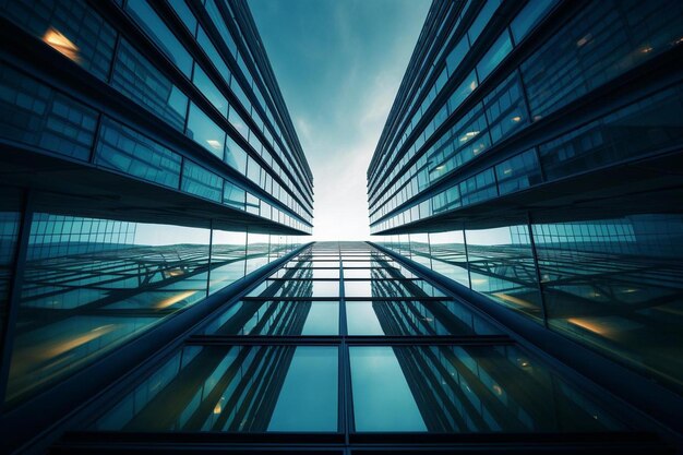 un bâtiment avec un ciel bleu et le mot " dessus