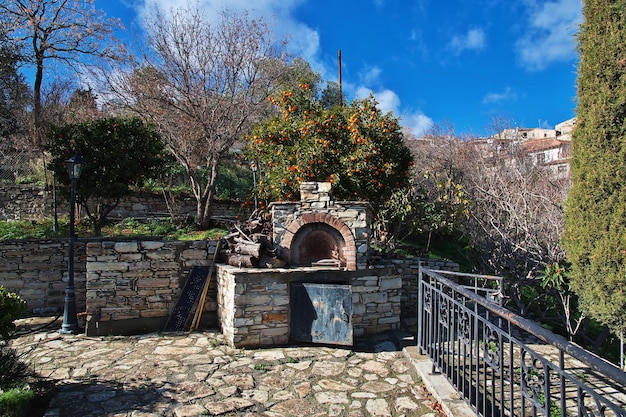 Le bâtiment dans le village de Lefkara, Chypre