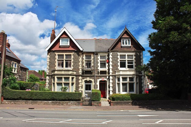 Le bâtiment dans la ville de Cardiff au Pays de Galles UK