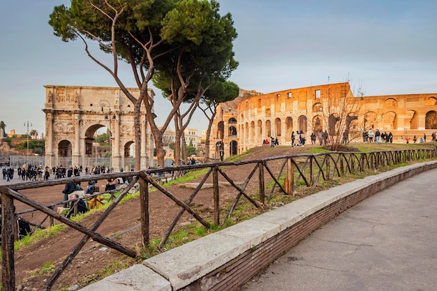 Bâtiment du stade du Colisée à Rome