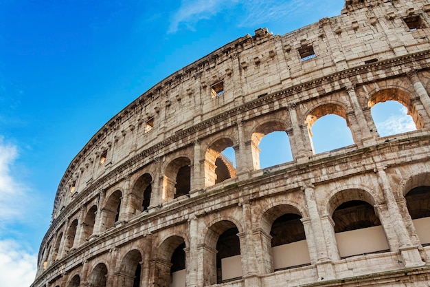 Bâtiment du stade du Colisée à Rome