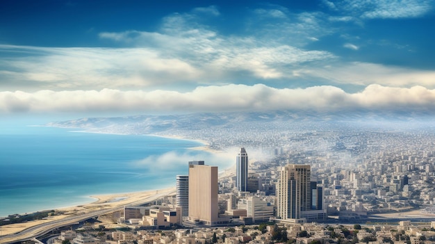 Bâtiment face à la mer à Karachi