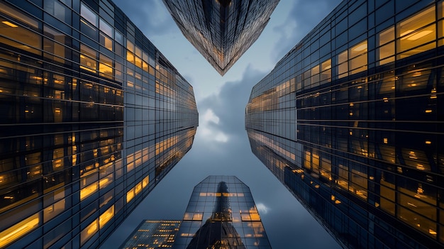 un bâtiment avec un fond de ciel qui a le mot citation de la ville sur lui