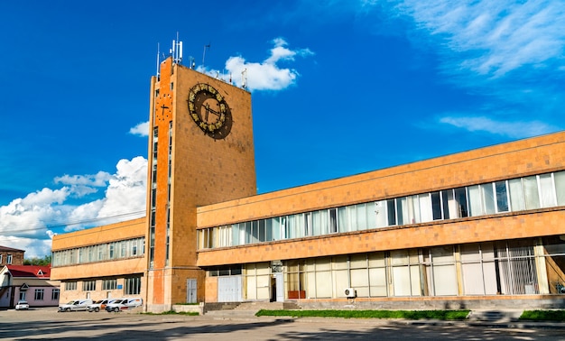 Photo bâtiment de la gare de gyumri, arménie