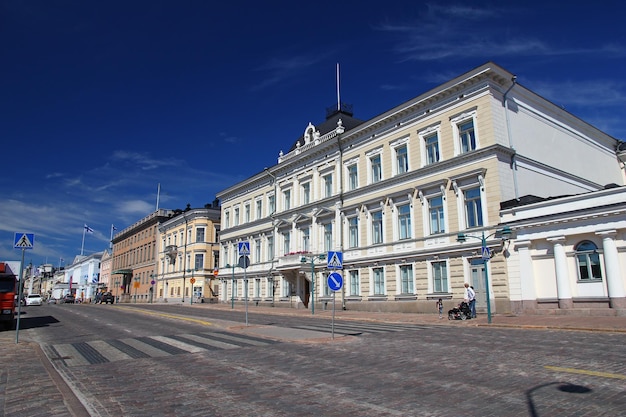 Le bâtiment à Helsinki en Finlande