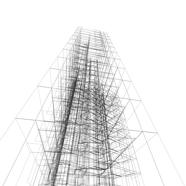 Bâtiment moderne 3d