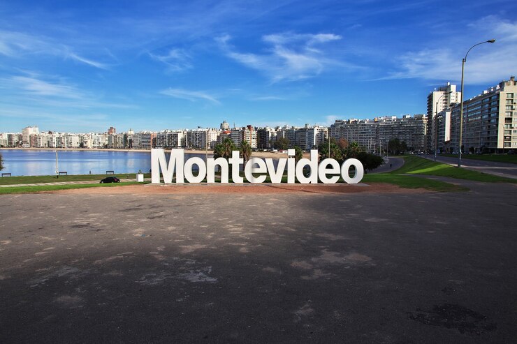 Photo le bâtiment à montevideo, uruguay
