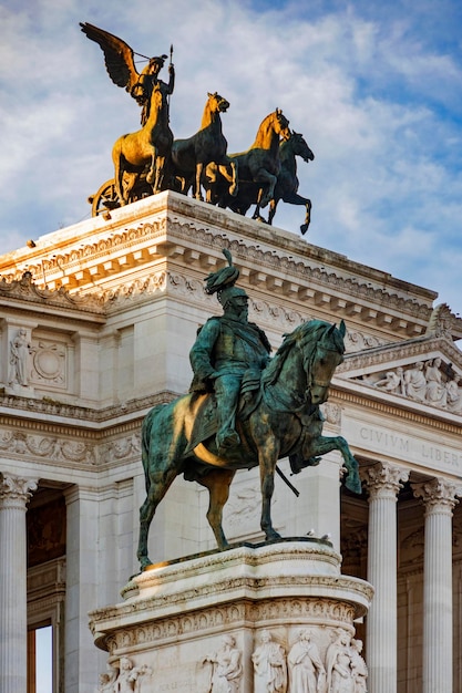 Bâtiment de monument de Vittoriano à Rome