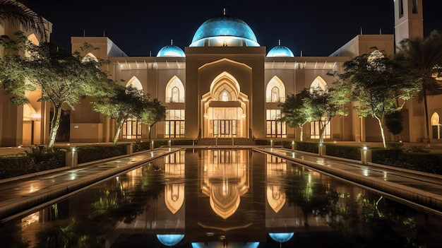 un bâtiment de mosquée