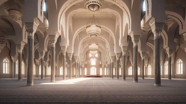 un bâtiment de mosquée